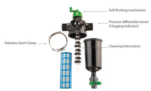 Halbautomatischer Filter 3", Durchfluss bis 40 m³/h, Halbautomatischer-Filter, Typ: Halbautomatischer Filter 3"